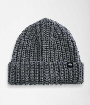 Gorro The North Face Chunky-Knit Watchman Mujer Gris | 0452931-QI